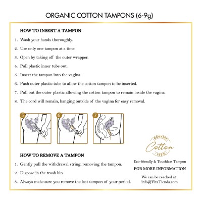Elixir 100% Organic Cotton Tampons (16Ct) | Coco March