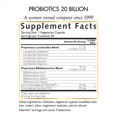Probiotics 20 Billion – Daily Digestive Support