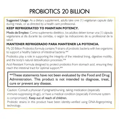 Probiotics 20 Billion – Daily Digestive Support