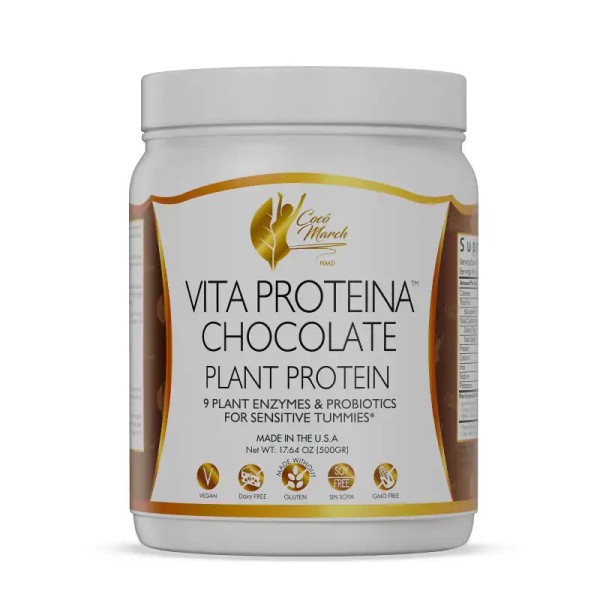 Vita Protein Chocolate 17.5 OZ – Vegan Protein | Coco March