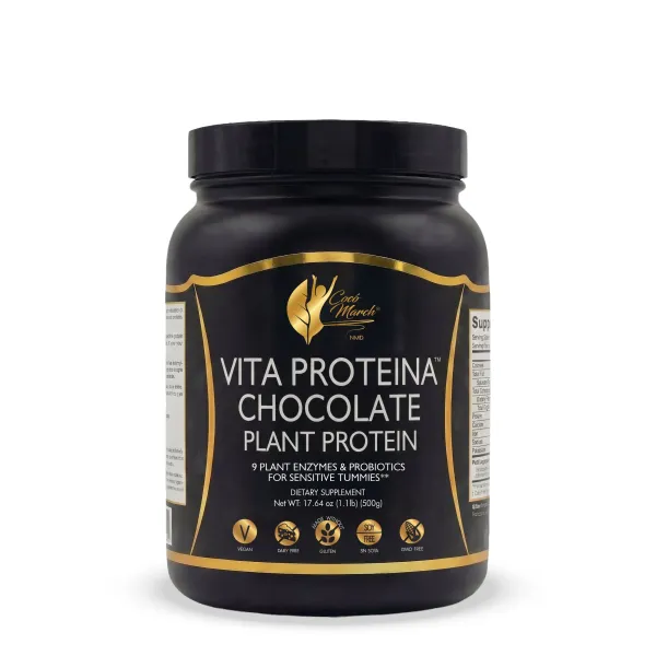 Vita Protein Chocolate 17.5 OZ – Vegan Protein | Coco March