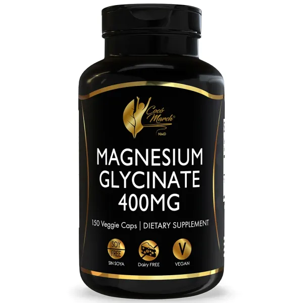 Magnesium Glycinate - High Absorption Supplement for Muscle and Nervous System Health